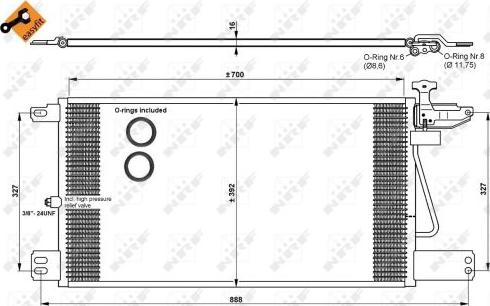 NRF 35790 - Condensator, climatizare aaoparts.ro