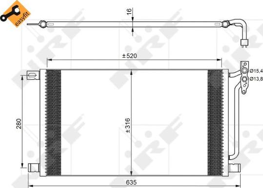 NRF 35748 - Condensator, climatizare aaoparts.ro