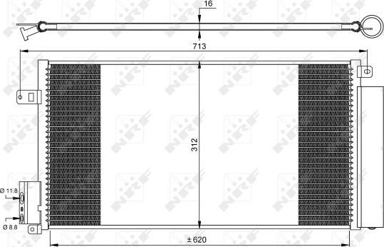 NRF 35750 - Condensator, climatizare aaoparts.ro