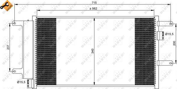 NRF 35751 - Condensator, climatizare aaoparts.ro