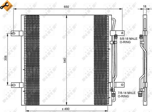 NRF 35781 - Condensator, climatizare aaoparts.ro