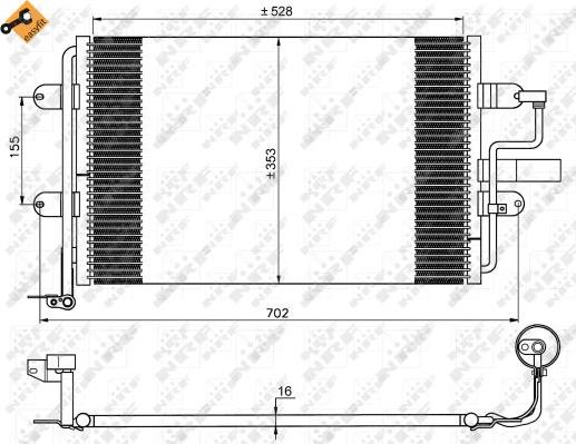 NRF 35733 - Condensator, climatizare aaoparts.ro