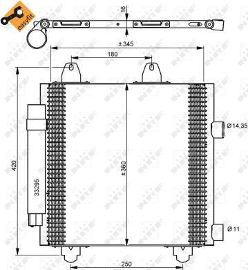 NRF 35778 - Condensator, climatizare aaoparts.ro