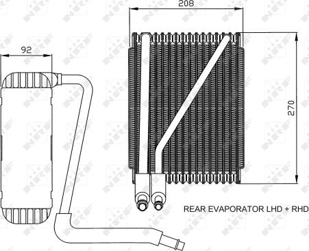 NRF 36044 - Evaporator,aer conditionat aaoparts.ro