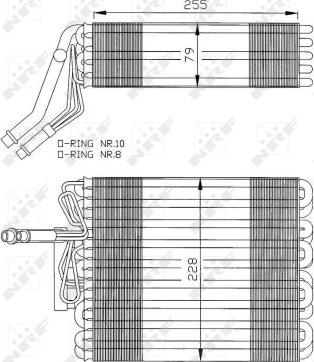 NRF 36025 - Evaporator,aer conditionat aaoparts.ro