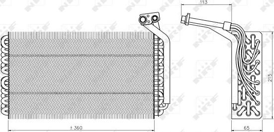 NRF 36136 - Evaporator,aer conditionat aaoparts.ro