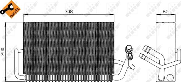 NRF 36121 - Evaporator,aer conditionat aaoparts.ro