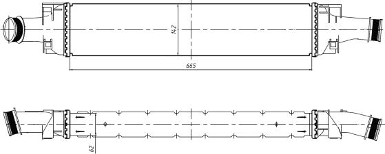 NRF 309046 - Intercooler, compresor aaoparts.ro