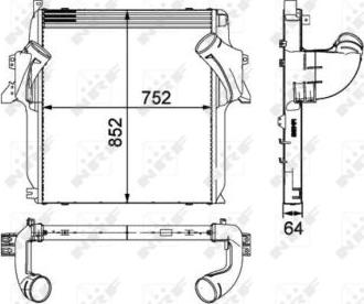 NRF 30905 - Intercooler, compresor aaoparts.ro