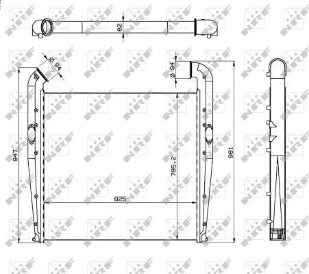 NRF 309018 - Intercooler, compresor aaoparts.ro