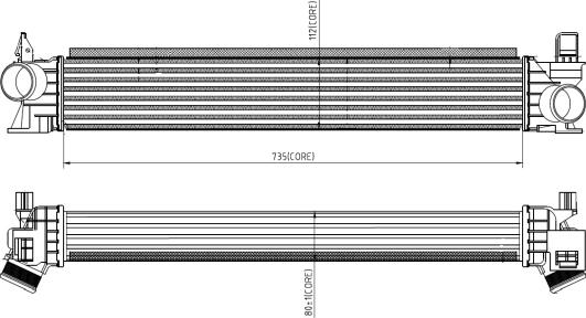 NRF 309033 - Intercooler, compresor aaoparts.ro