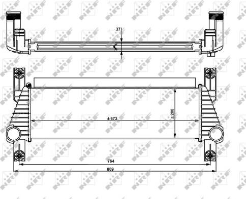 NRF 30918 - Intercooler, compresor aaoparts.ro