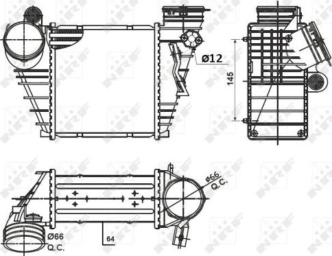 NRF 30936 - Intercooler, compresor aaoparts.ro