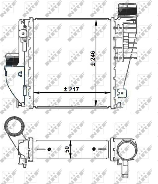 NRF 30924 - Intercooler, compresor aaoparts.ro