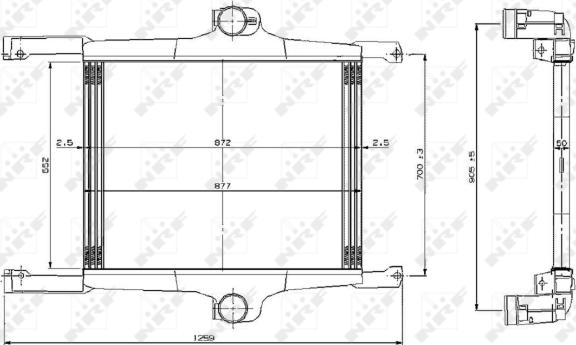 NRF 309272 - Intercooler, compresor aaoparts.ro