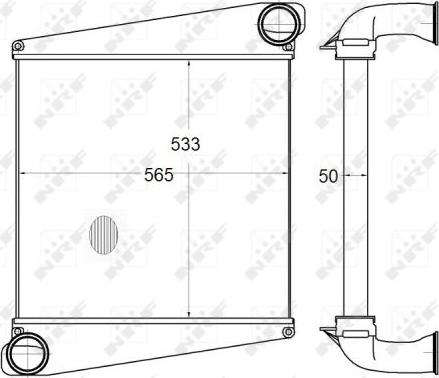 NRF 30555 - Intercooler, compresor aaoparts.ro