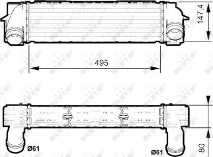 NRF 30524 - Intercooler, compresor aaoparts.ro