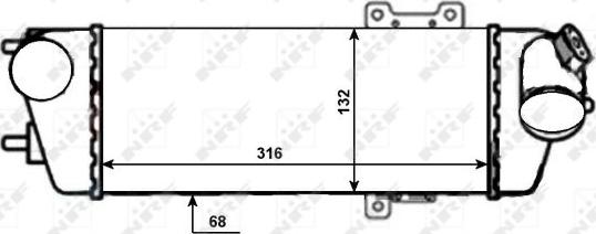 NRF 30525 - Intercooler, compresor aaoparts.ro