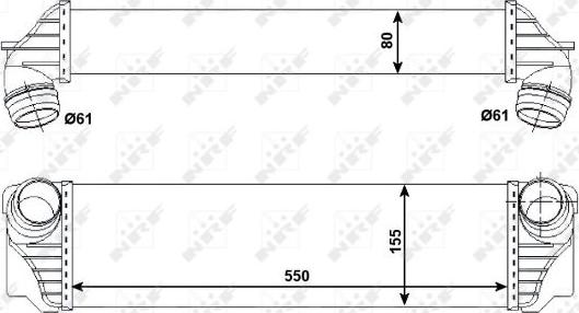 NRF 30523 - Intercooler, compresor aaoparts.ro