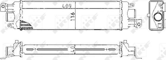 NRF 30038 - Intercooler, compresor aaoparts.ro