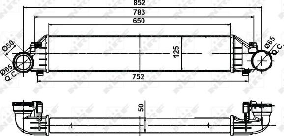 NRF 30161A - Intercooler, compresor aaoparts.ro