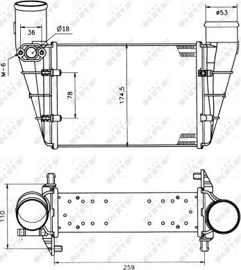 NRF 30127A - Intercooler, compresor aaoparts.ro