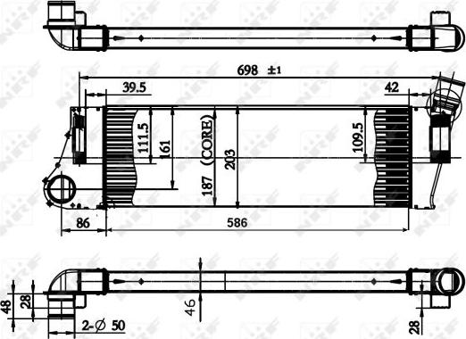 NRF 30899 - Intercooler, compresor aaoparts.ro