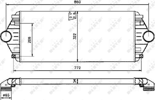 NRF 30803 - Intercooler, compresor aaoparts.ro