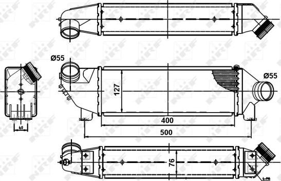 NRF 30886 - Intercooler, compresor aaoparts.ro