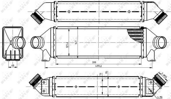 NRF 30887 - Intercooler, compresor aaoparts.ro