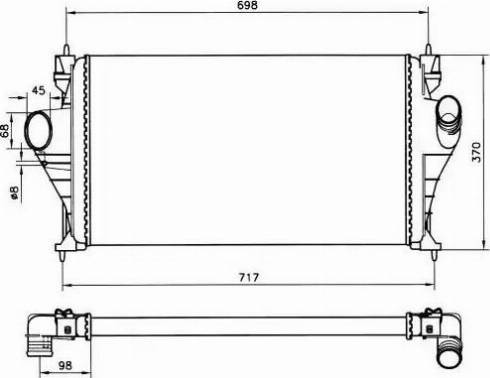 NRF 30828 - Intercooler, compresor aaoparts.ro