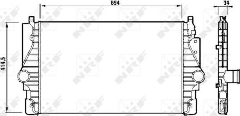 NRF 30873 - Intercooler, compresor aaoparts.ro