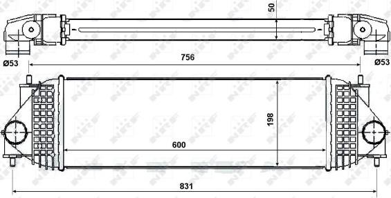 NRF 30393 - Intercooler, compresor aaoparts.ro