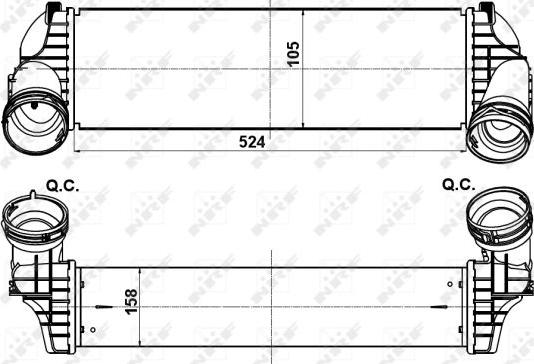 NRF 30359 - Intercooler, compresor aaoparts.ro