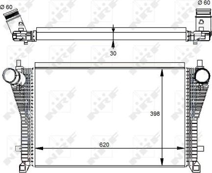 NRF 30291 - Intercooler, compresor aaoparts.ro