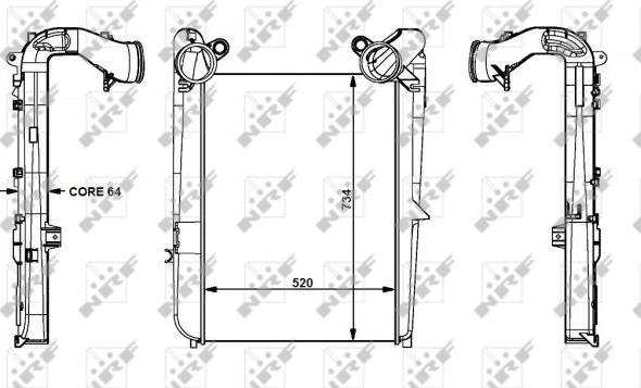 NRF 30298 - Intercooler, compresor aaoparts.ro