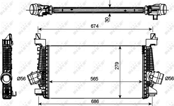 NRF 30269 - Intercooler, compresor aaoparts.ro