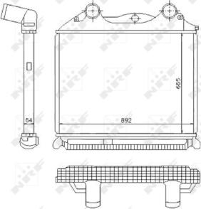 NRF 30204 - Intercooler, compresor aaoparts.ro