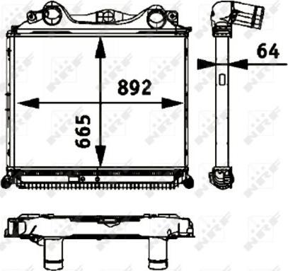 NRF 30205 - Intercooler, compresor aaoparts.ro