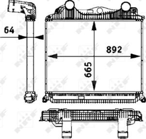 NRF 30206 - Intercooler, compresor aaoparts.ro