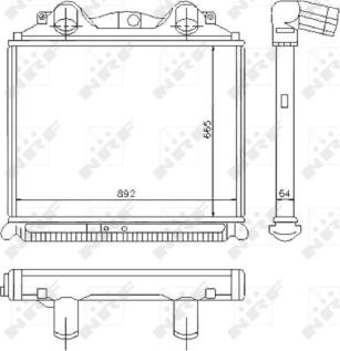 NRF 30203 - Intercooler, compresor aaoparts.ro