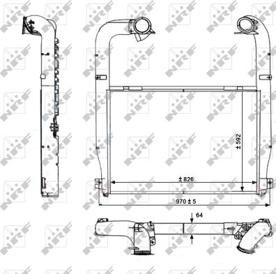 NRF 30223 - Intercooler, compresor aaoparts.ro