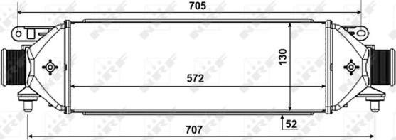 NRF 30752 - Intercooler, compresor aaoparts.ro