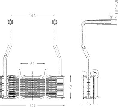 NRF 31068 - Radiator ulei, ulei motor aaoparts.ro
