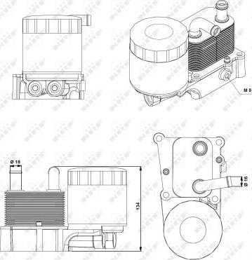 NRF 31194 - Locas filtru ulei aaoparts.ro