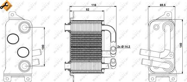 NRF 31191 - Radiator racire ulei, cutie de viteze automata aaoparts.ro