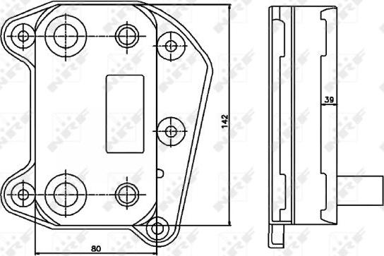 NRF 31183 - Radiator ulei, ulei motor aaoparts.ro