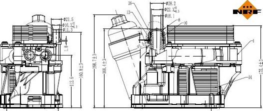 NRF 31873 - Locas filtru ulei aaoparts.ro