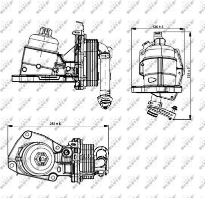 NRF 31354 - Locas filtru ulei aaoparts.ro