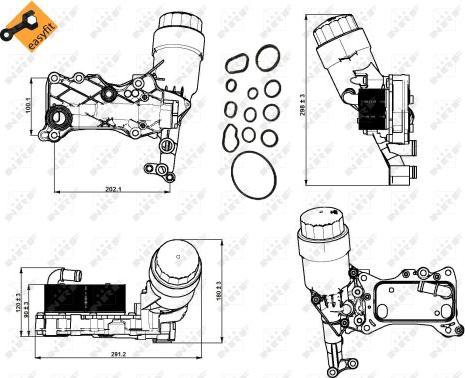 NRF 31350 - Locas filtru ulei aaoparts.ro